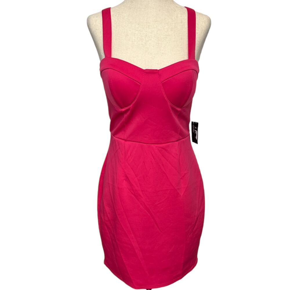 Trixxi Hot Pink Barbie Bodycon Mini Party Bustier Dress Size 5